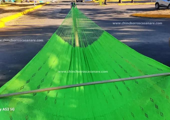 Chinchorro Decorado Verde con Rombos - Vista 3